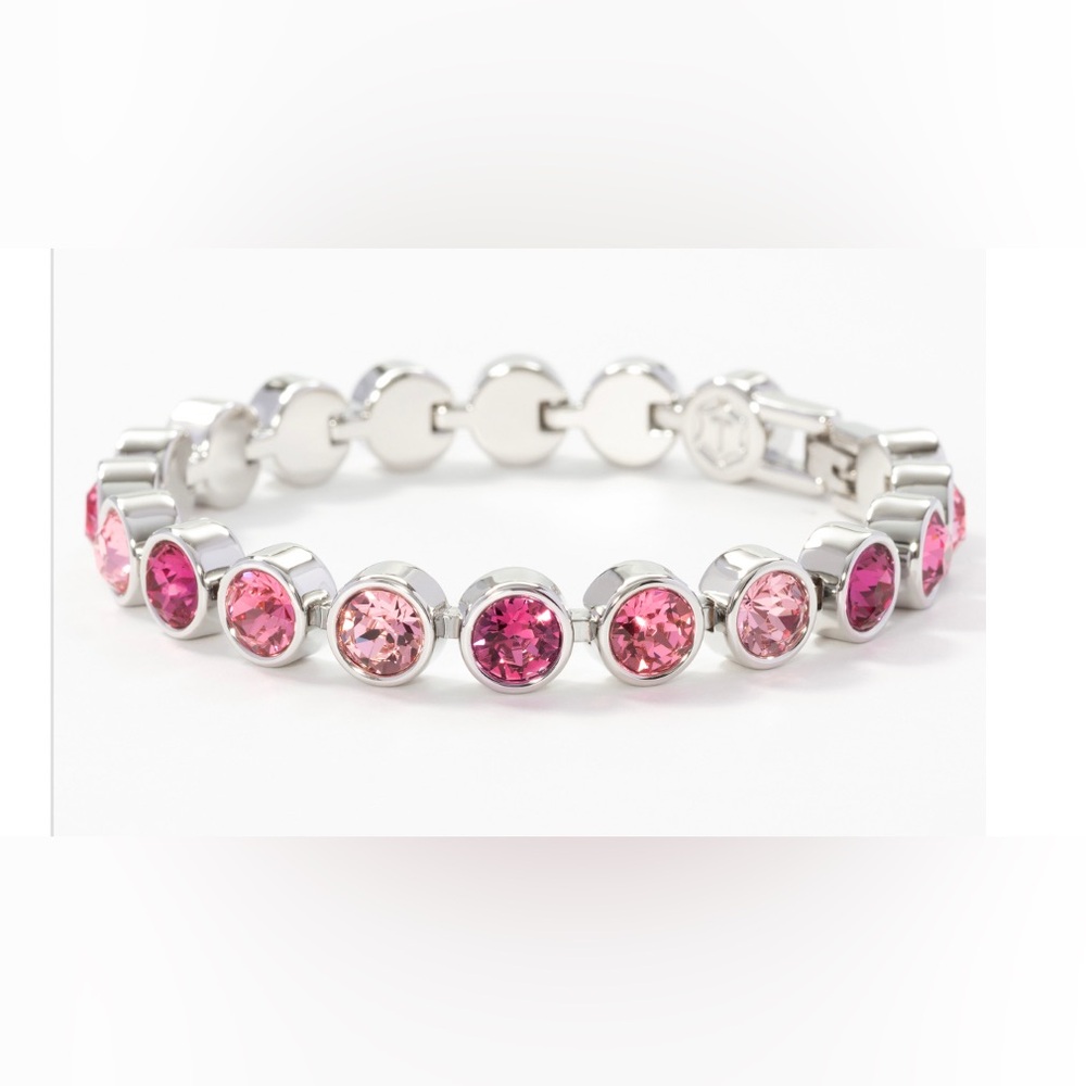 Ice Bracelet by Touchstone Crystal called Bouquet with lovely pink shades BNIB